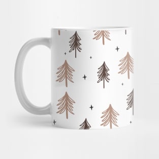 Christmas Tree Doodle Pattern Mug